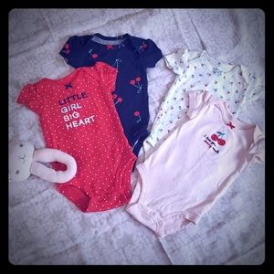 4 Carter's onsies